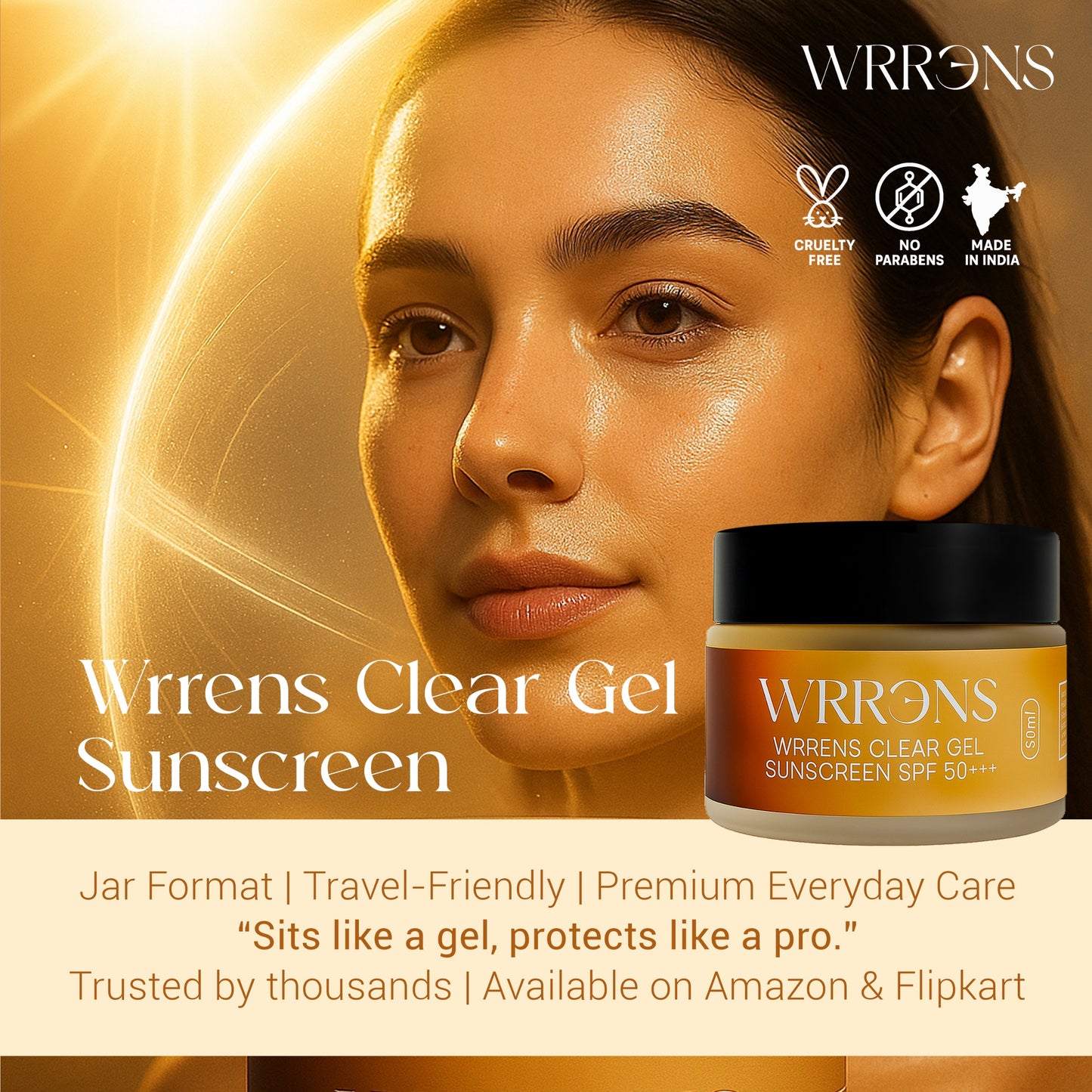 Clear Gel Sunscreen SPF 50+++