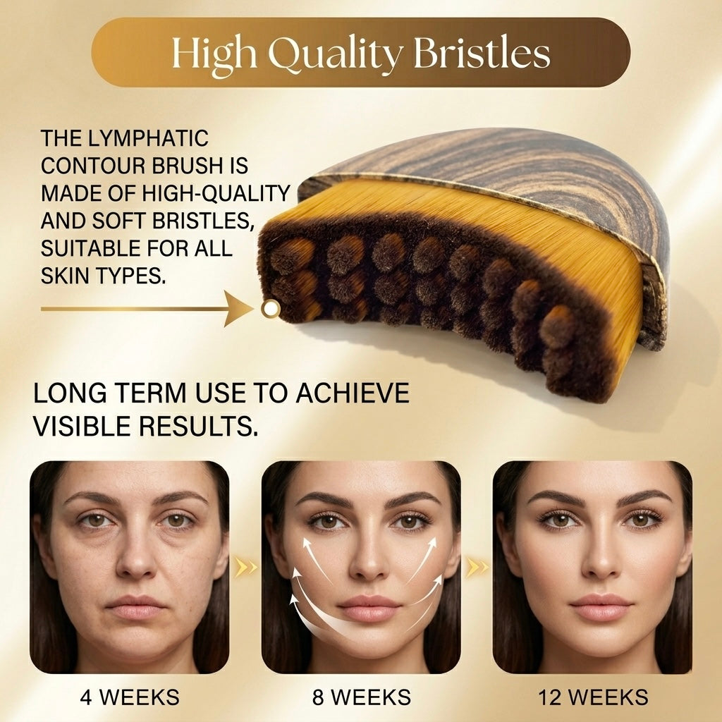 lymphatic facial brush with travel case