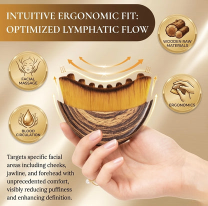 lymphatic facial brush with travel case